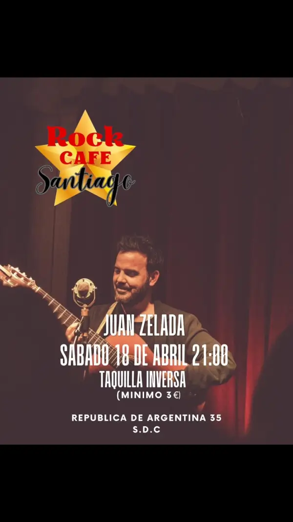Juan zelada concierto 2026 04 18 rock cafe santiago